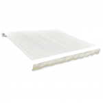 Varikatuse riie kreemjasvalge 6 x 3 m (ilma raamita)