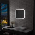 Vannitoa LED-seinapeegel puutetundliku anduriga 60 x 50 cm