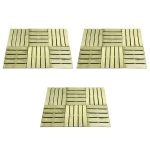 18 tk terrassiplaadid, 50 x 50 cm, puit, roheline