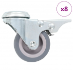 Poldiaukudega p&ouml;&ouml;ratavad m&ouml;&ouml;blirattad 8 tk, 50 mm