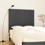 Seinale kinnitatav voodipeats, hall, 127,5x3x110 cm, m&auml;nnipuit
