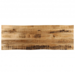 Lauaplaat naturaalse servaga 110x40x2,5 cm t&ouml;&ouml;tlemata mangopuit