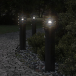 Anduriga &otilde;ue lambipost, must, 60 cm, roostevaba teras