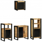 Vannitoa m&ouml;&ouml;blikomplekt 4 tk pruun 55 x 35 x 60 cm tugev mango puu