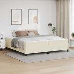 Voodiraam madratsiga cream 200 x 200 cm kangas