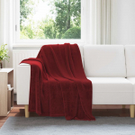 Viskab tekid 6 tk bordeaux punane 130 x 150 cm fliis