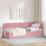 Nurga voodiraam Roosa 80 x 200 cm Samet