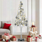 J&otilde;ulupuu koos 300 LED-iga koos alusega Valge 180 cm PE ja teras