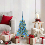 J&otilde;ulupuu koos 150 led-iga koos alusega roheline 65 cm pe