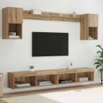 TV seinakapid koos LED-iga LEDiga 6 tk K&auml;sit&ouml;&ouml;puu Tehispuit