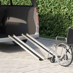 Ratastega silla ramp 270 kg 2 tk Must 152 x 19 x 5,5 cm