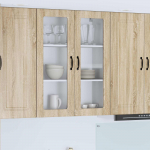 K&ouml;&ouml;gikapp riiuliga sonoma tamm 80 x 31 x 100 cm tehispuit