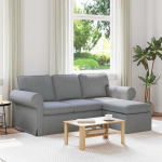 Diivan helehall 215 x 138 x 80 cm kangas