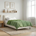 Suvised teki Rapistatud Roheline 135 x 200 cm Mikrokiud