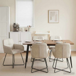 S&ouml;&ouml;gitoa Toolid 6 pcs Samet Kreemjas 59 x 56,5 x 86 cm