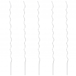 Spiraalsed taimetoed 5 tk, tsingitud teras, 110 cm