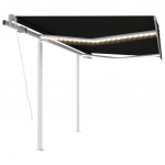Automaatne varikatus, tuuleandur, LED, 3x2,5 m antratsiit