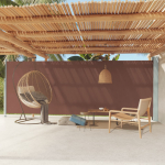 Lahtit&otilde;mmatav terrassi k&uuml;lgsein, 200 x 600 cm, pruun