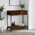 Konsoollaud, suitsutatud tamm, 75x34,5x75 cm, tehispuit