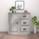 Puhvetkapp, hall sonoma tamm, 70 x 35,5 x 67,5 cm, tehispuit