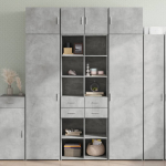 Hoiukapp, betoonhall, 70 x 42,5 x 225 cm, tehispuit