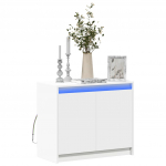 Puhvetkapp LED-tulega, valge, 72x34x61 cm, tehispuit