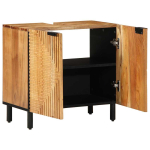Vannitoa kraanikausi kapp pruun 62 x 33 x 58 cm tugev mango puu