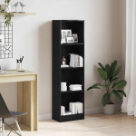 Raamaturiiul must tamm 40 x 24 x 143 cm t&ouml;&ouml;deldud puit