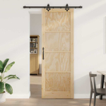 Liugukse komplekt manuaalne naturaalne ja must 83 x 232 cm