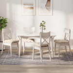 Istumispatjad 4 tk beež 40 x 40 cm mikrofiber kangas