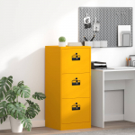 Failikapp kollane sinep 44 x 50 x 106.5 cm k&uuml;lmvalsitud teras