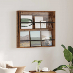 Ajakirja riiul riiuliga vana puit 80 x 12 x 70 cm tehispuit