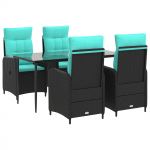Diivanilaua komplekt 5 pcs PE rattan ja pulberkattega teras