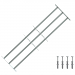 Turva grill akendele 3 risttalaga 3 pcs 930-1740 mm