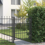 Tara aed HORST 100 x 125 cm Metall Must Lukustatav