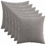 Diivanipadi 6 tk ALMELO helehall 40 x 40 cm manchester