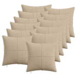 Diivanipadi 12 tk ALMELO pruunikashall 45 x 45 cm manchester