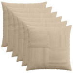 Diivanipadi 6 tk ALMELO pruunikashall 55 x 55 cm manchester