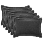 Diivanipadi 6 tk HOUTEN tumehall 50 x 75 cm boucl&eacute;