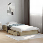 Voodiraam ladustamisega Sonoma tamm 80 x 200 cm Tehispuit