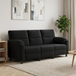 Diivan Must 214 x 85 x 93 cm Samet