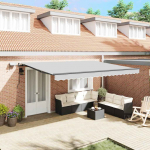 Varikatus koos manuaalne antratsiit 5 x 3 m metall