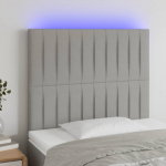 LED-voodipeats, helehall, 90x5x118/128 cm, kangas