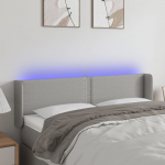 LED-voodipeats, helehall, 147x16x78/88 cm, kangas