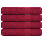 R&auml;tikud 4 tk, bordoopunane, 100x200 cm, 360 gsm, 100% puuvill