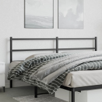 Metallist voodipeats, must, 180 cm
