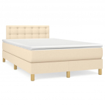 Kontinentaalvoodi madratsi/LEDiga, kreemjas, 120x190 cm, kangas