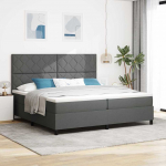 Kontinentaalvoodi madratsiga tumehall 200 x 200 cm kangas