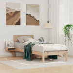 Voodiraam peatsiga Pruun 75 x 190 cm Tahke m&auml;nd