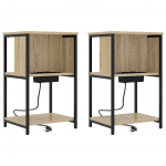 &Ouml;&ouml;lambi kapp 2 tk sonoma tamm 38 x 31 x 61 cm tehispuit